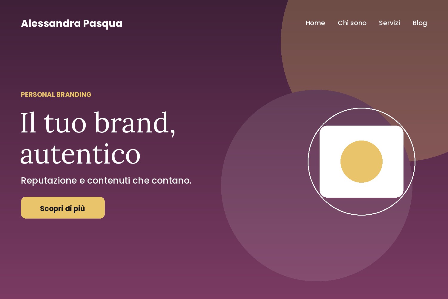 Progetto Webbidu per Alessandra Pasqua — Personal branding